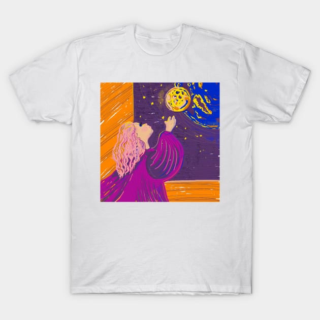 Moon T-Shirt by ArtKsenia